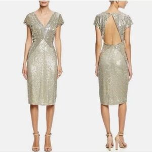 Escada MINT Backless Sequin Dress 34